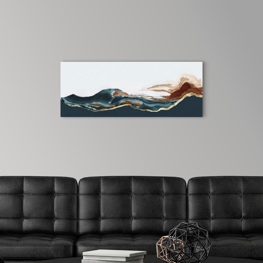 A modern room featuring Waves Of Blue