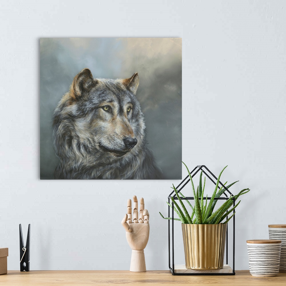 A bohemian room featuring Wistful Wolf