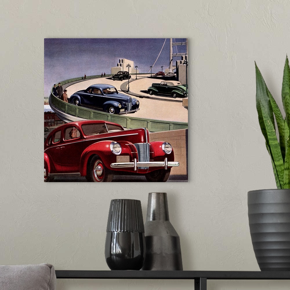 A modern room featuring Modern Cars and Modern Highways