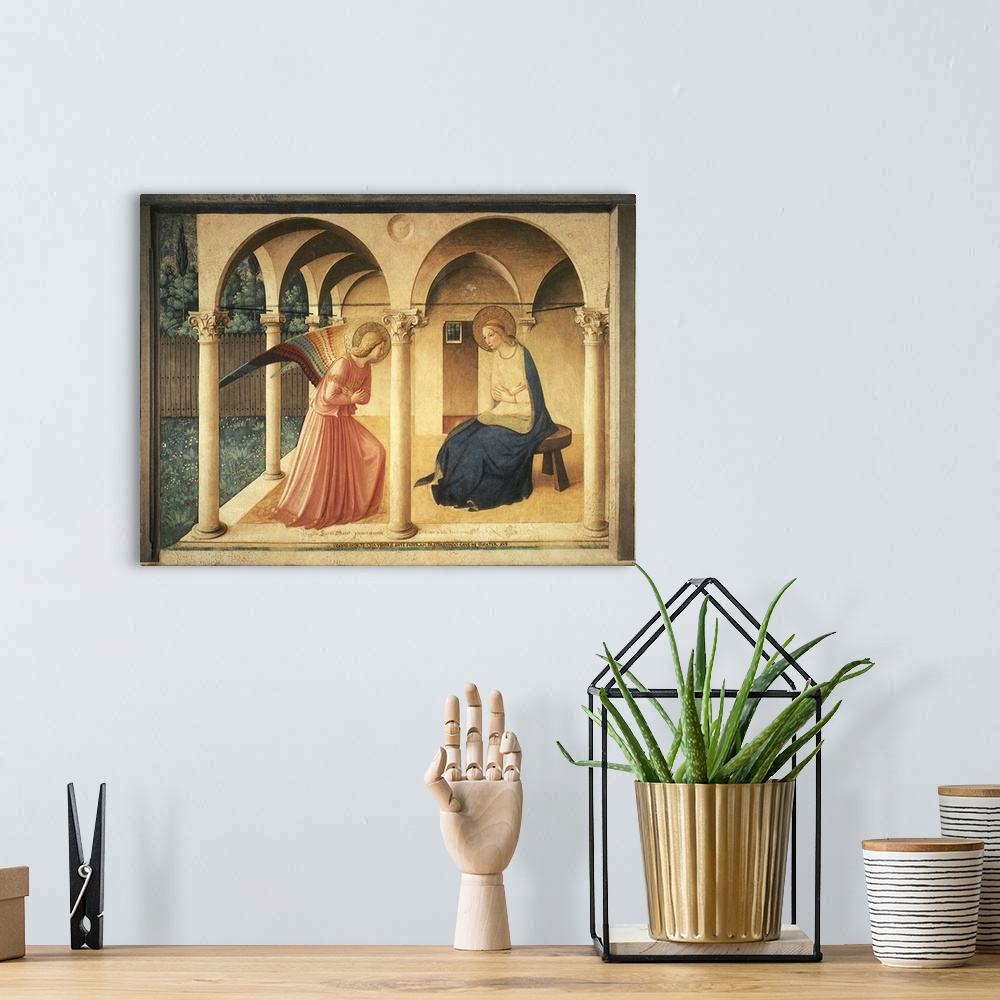 A bohemian room featuring Annunciation
