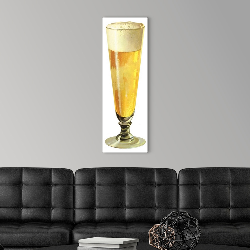 A modern room featuring Beer in Pilsner Glass