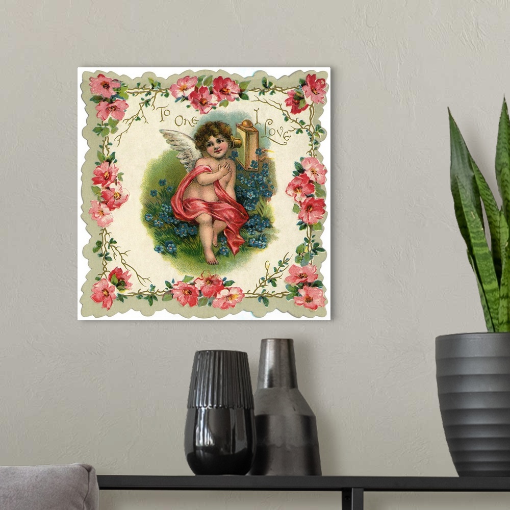A modern room featuring Cherub and Flowers