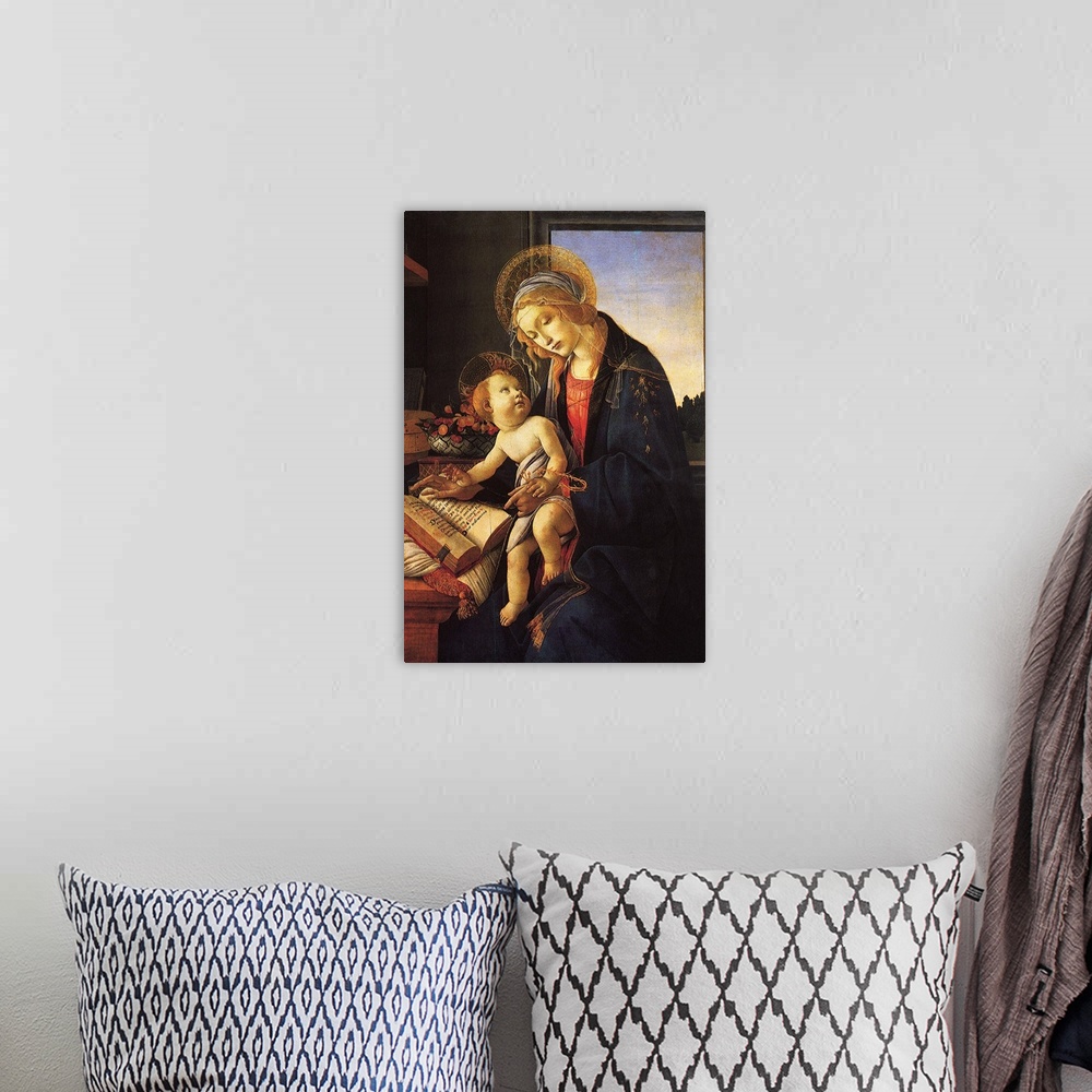 A bohemian room featuring Lady Madonna With Child