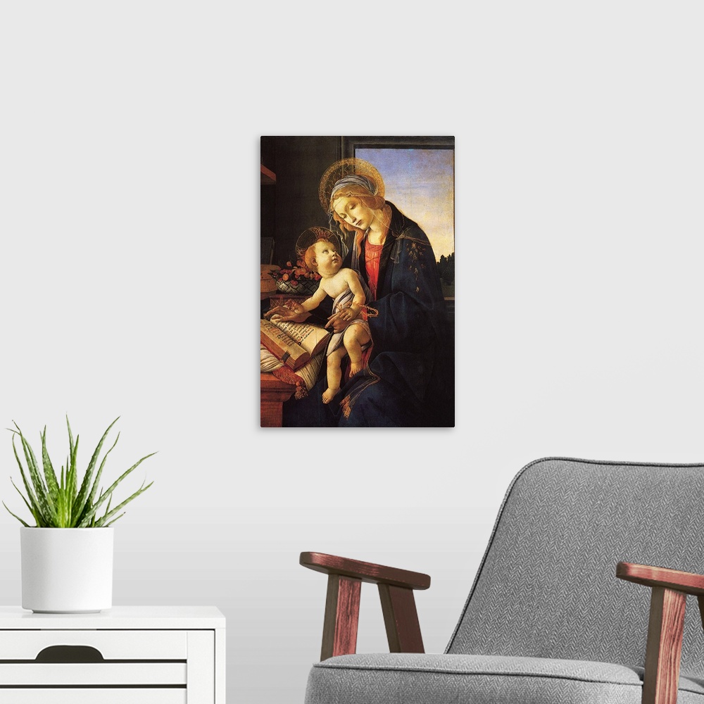 A modern room featuring Lady Madonna With Child