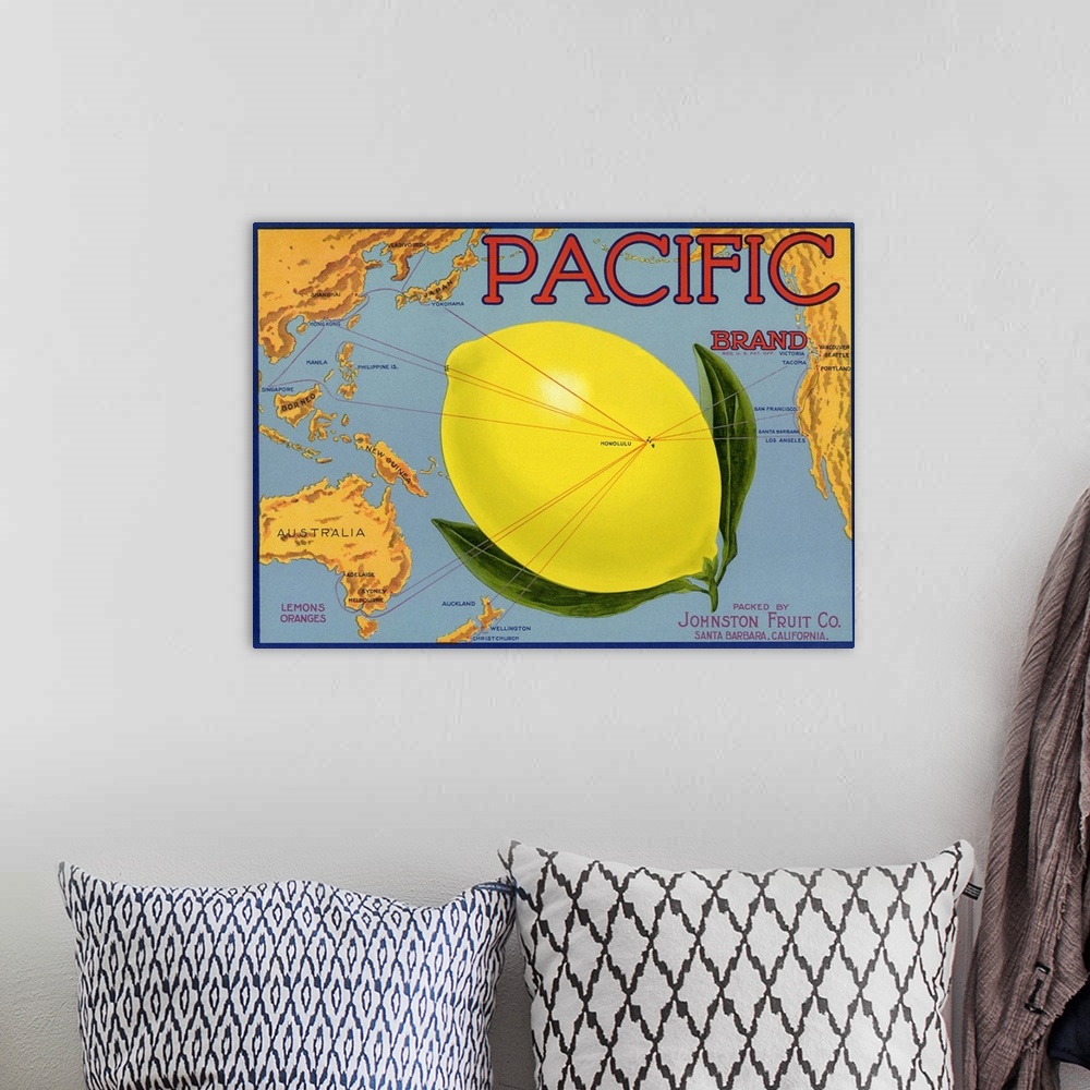 A bohemian room featuring Pacific Brand Lemons and Oranges