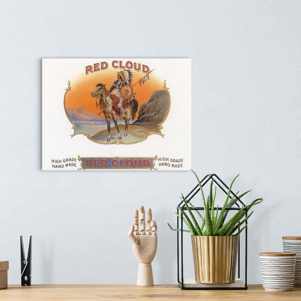A bohemian room featuring Red Cloud
