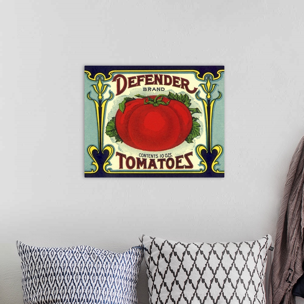 A bohemian room featuring Ripe Tomato Label