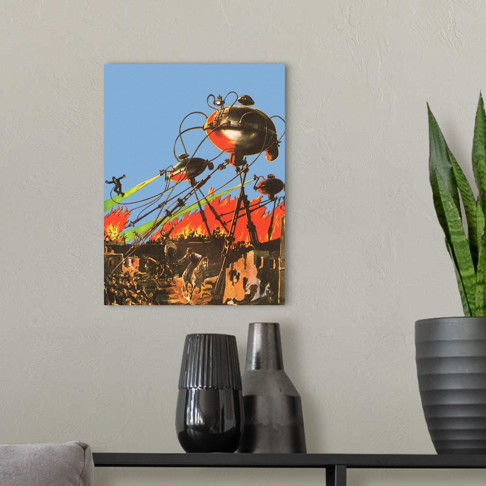 A modern room featuring Sci Fi - War of the Worlds