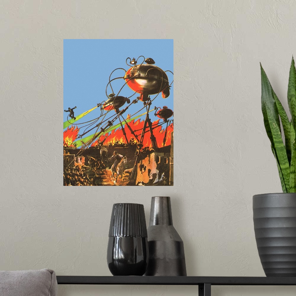 A modern room featuring Sci Fi - War of the Worlds