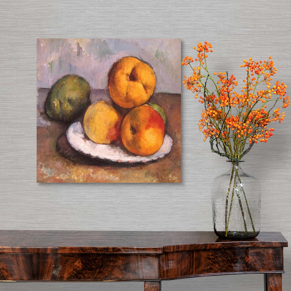 A traditional room featuring Still Life With Quince, Apples,