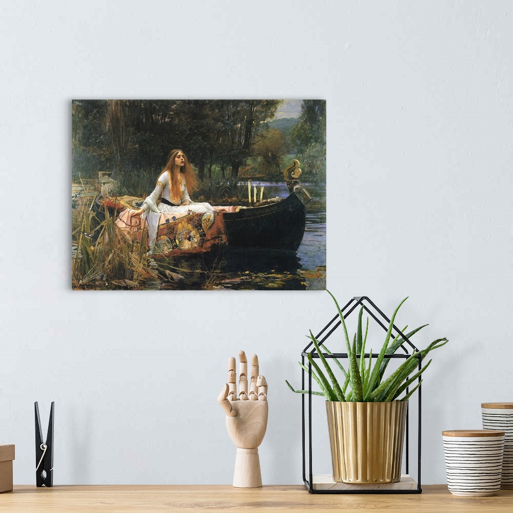 A bohemian room featuring The Lady of Shalott