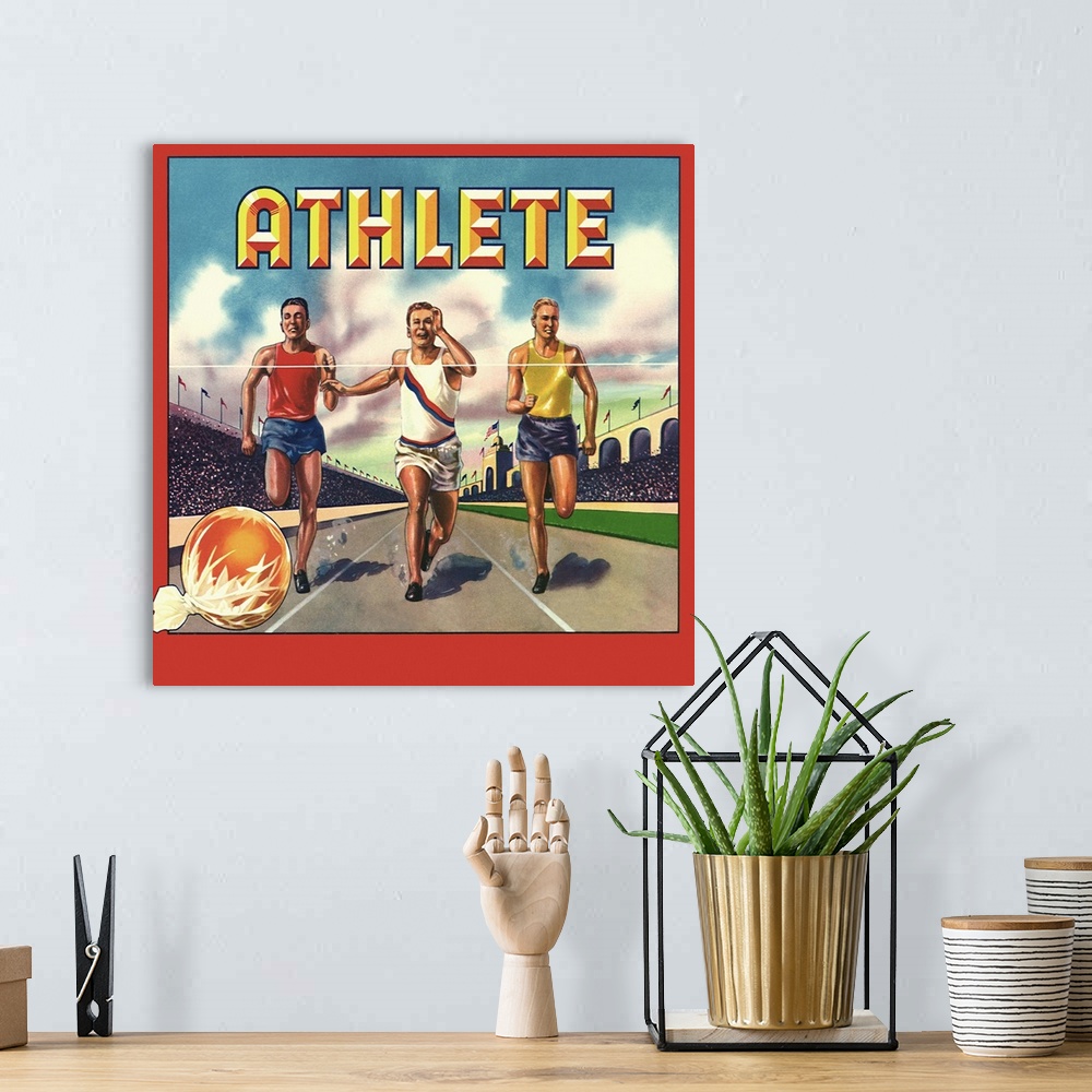 A bohemian room featuring Three Athletes Compete