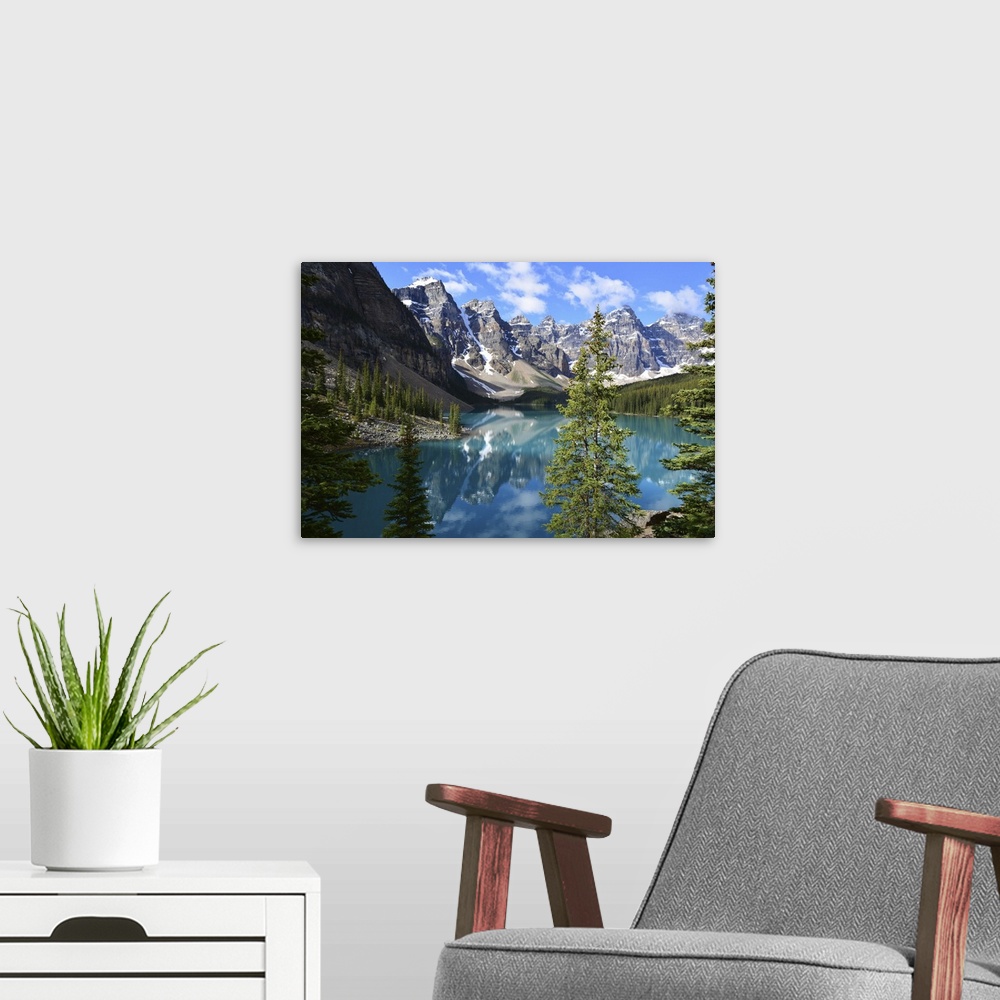 A modern room featuring Banff National Park