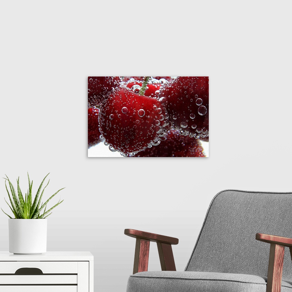 A modern room featuring Cherries