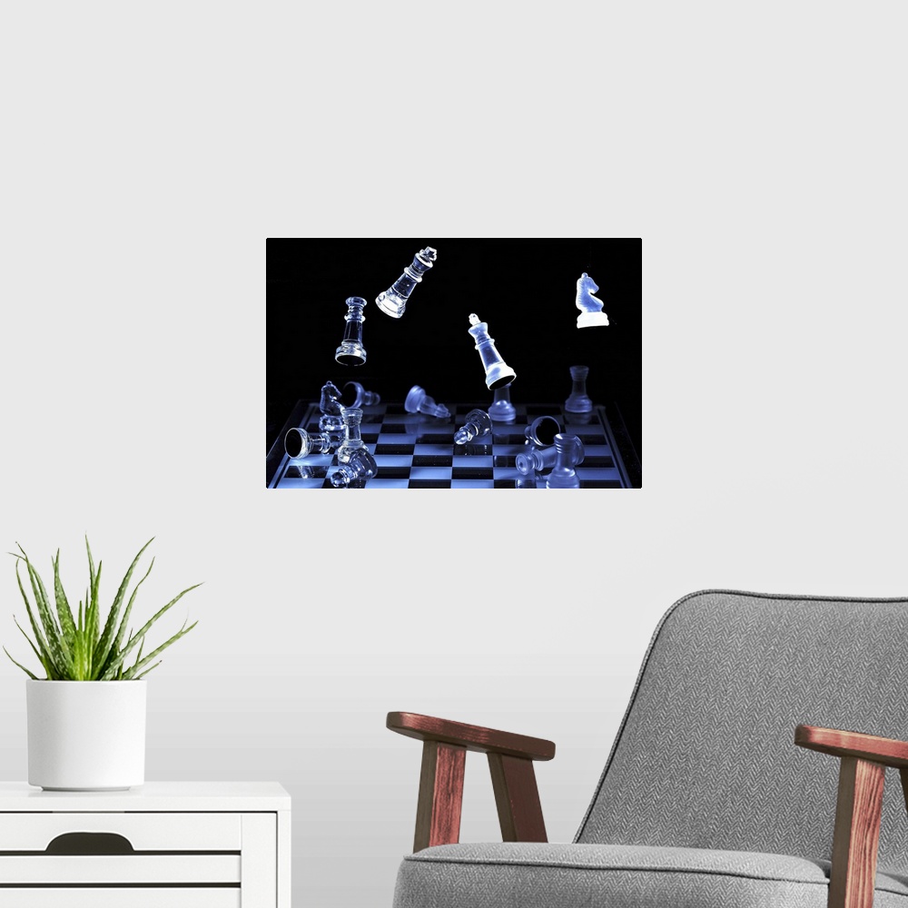 A modern room featuring Chess