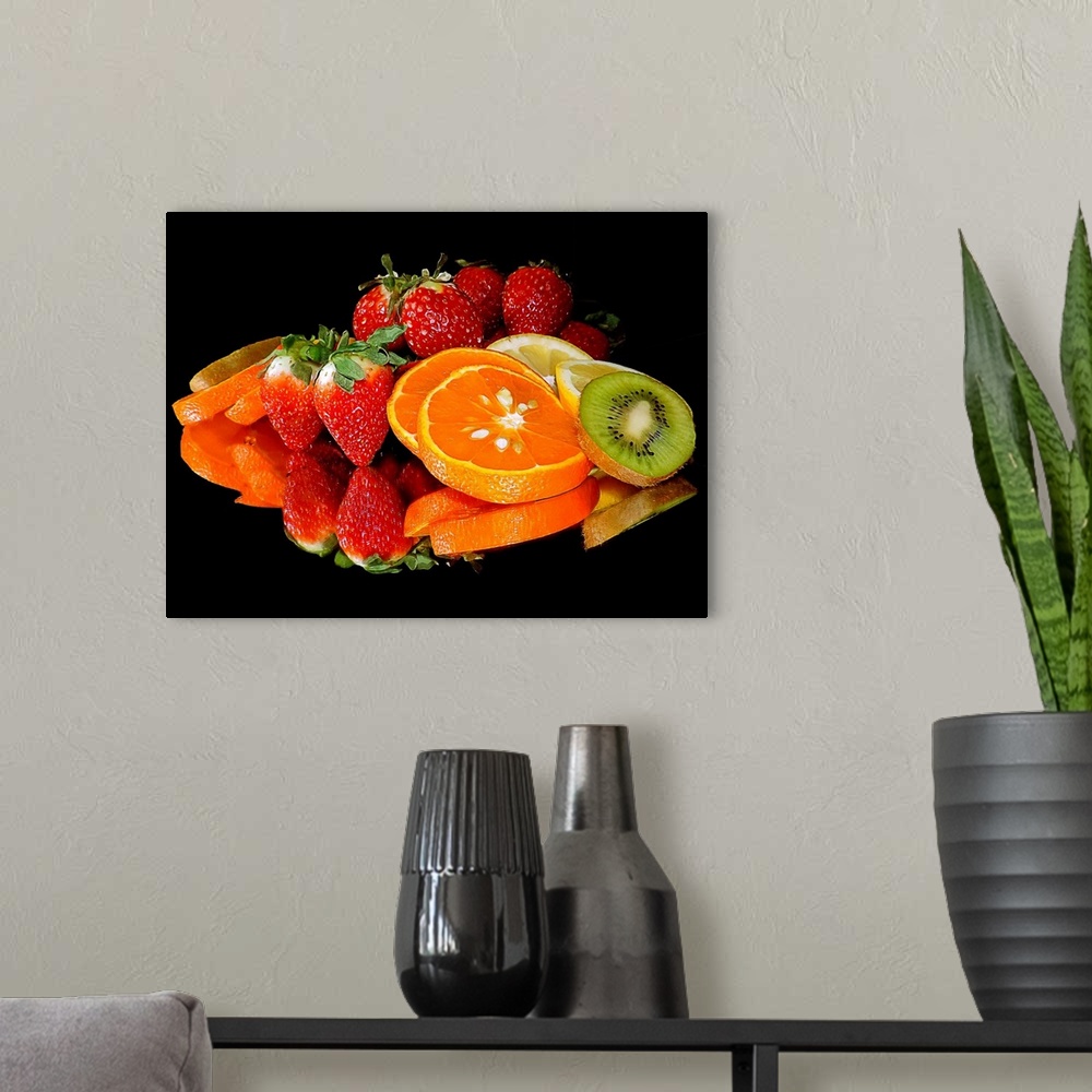 A modern room featuring Citrus with Strawberry