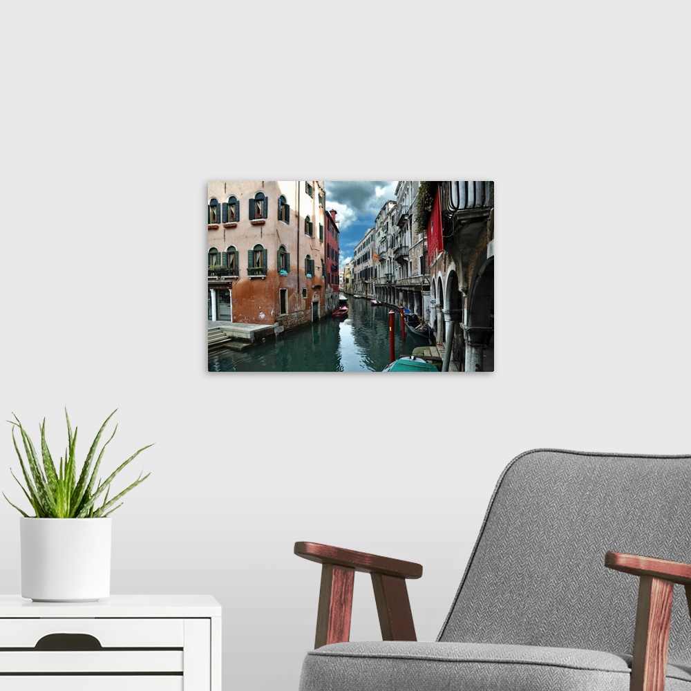 A modern room featuring Eternal Venice
