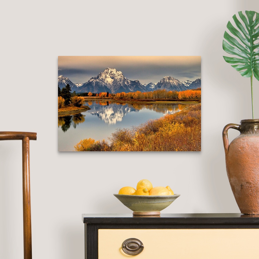A traditional room featuring Grand Tetons National Park in the Fall, Wyoming.