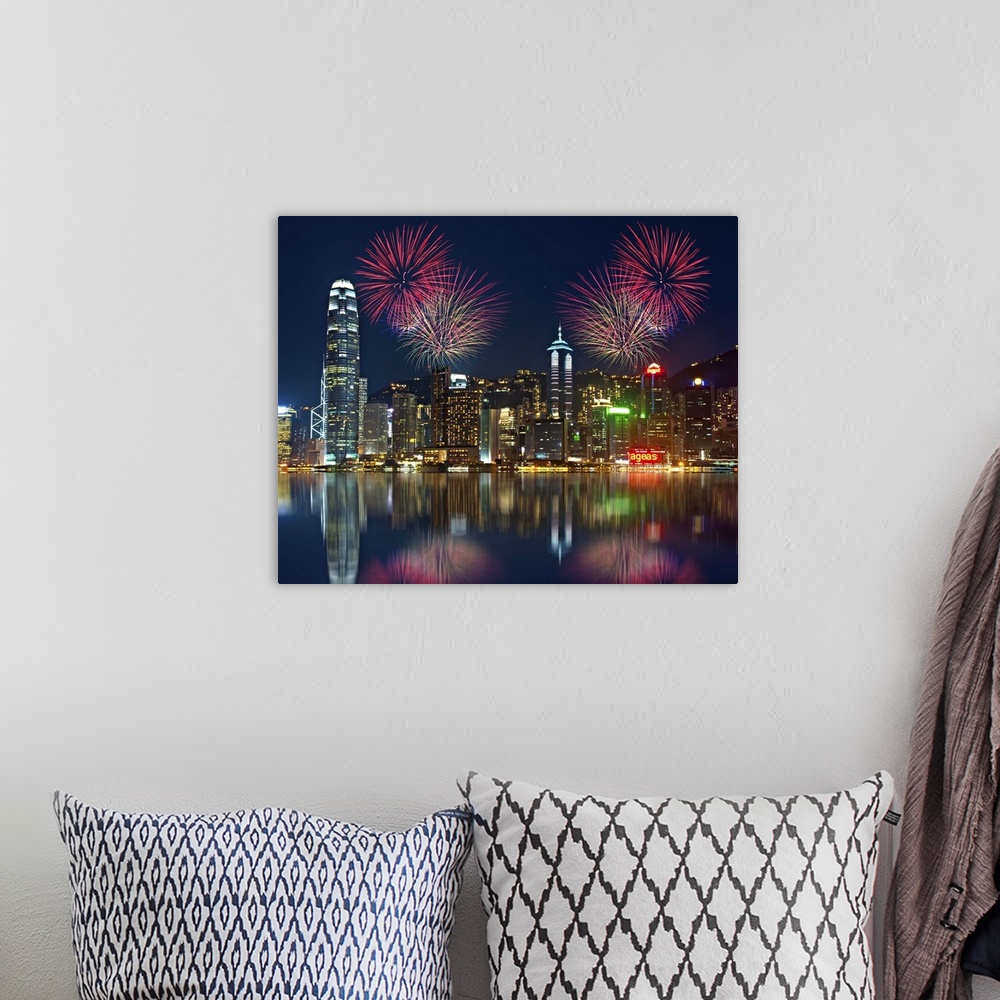 A bohemian room featuring Hong Kong Fireworks