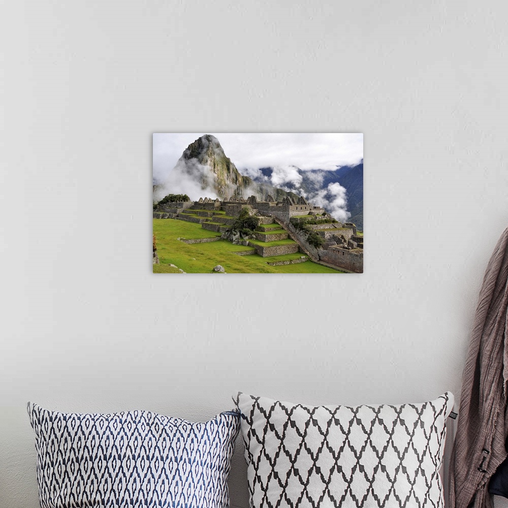 A bohemian room featuring Machu Picchu