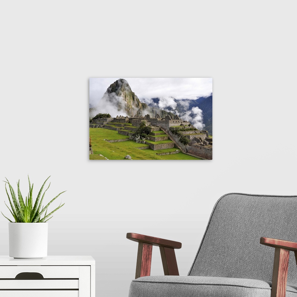 A modern room featuring Machu Picchu