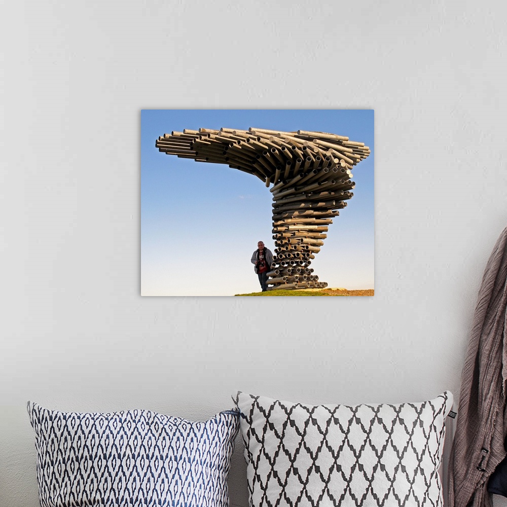 A bohemian room featuring Singing Ringing Tree
