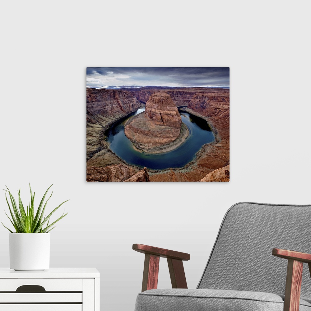 A modern room featuring Storm at Horseshoe Bend