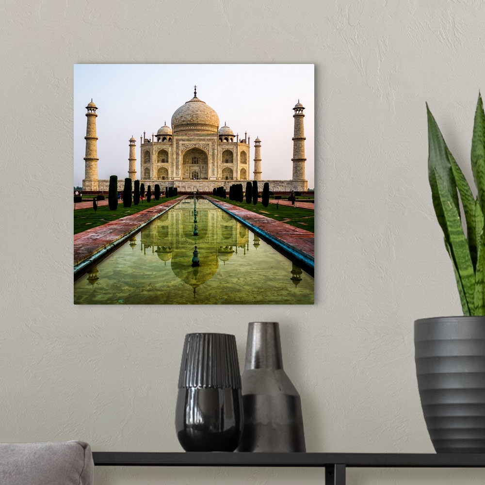 A modern room featuring The Taj