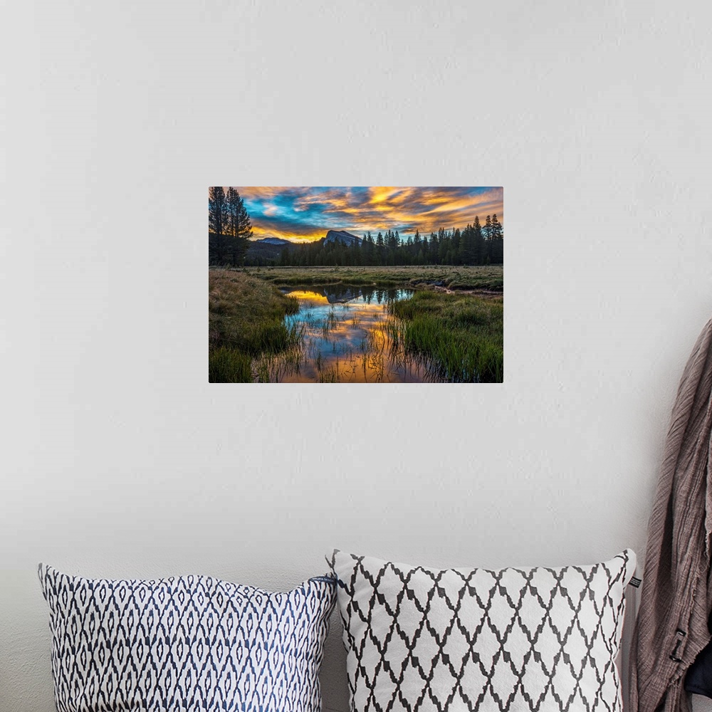 A bohemian room featuring Dawn at Tuolumne Meadows, Yosemite National Park.