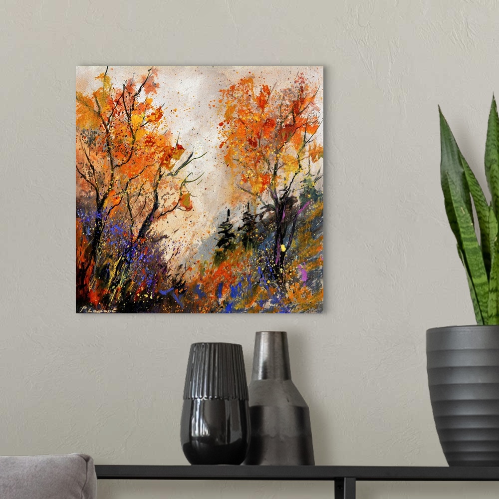 A modern room featuring Autumn In The Wood 44