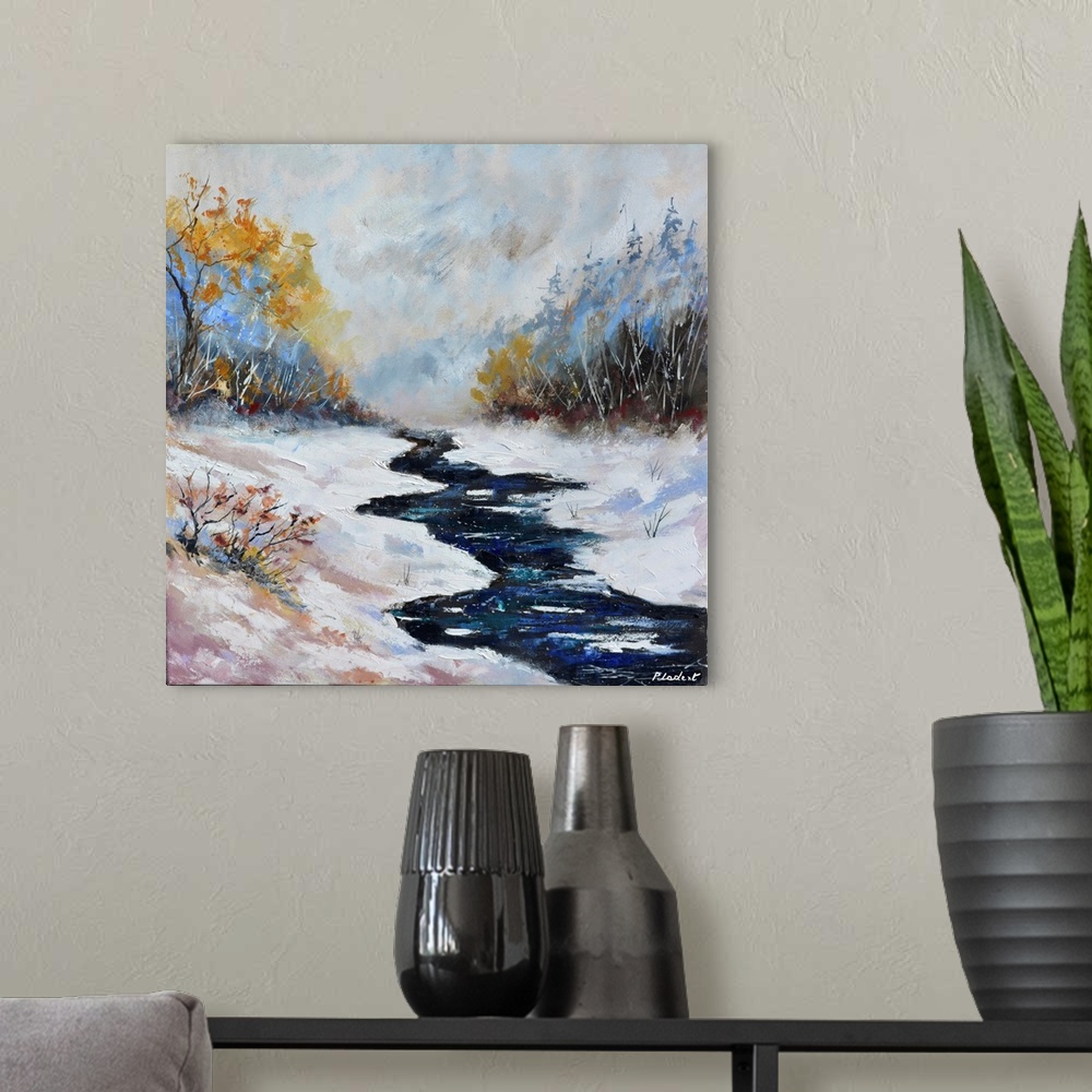 A modern room featuring Snowy River