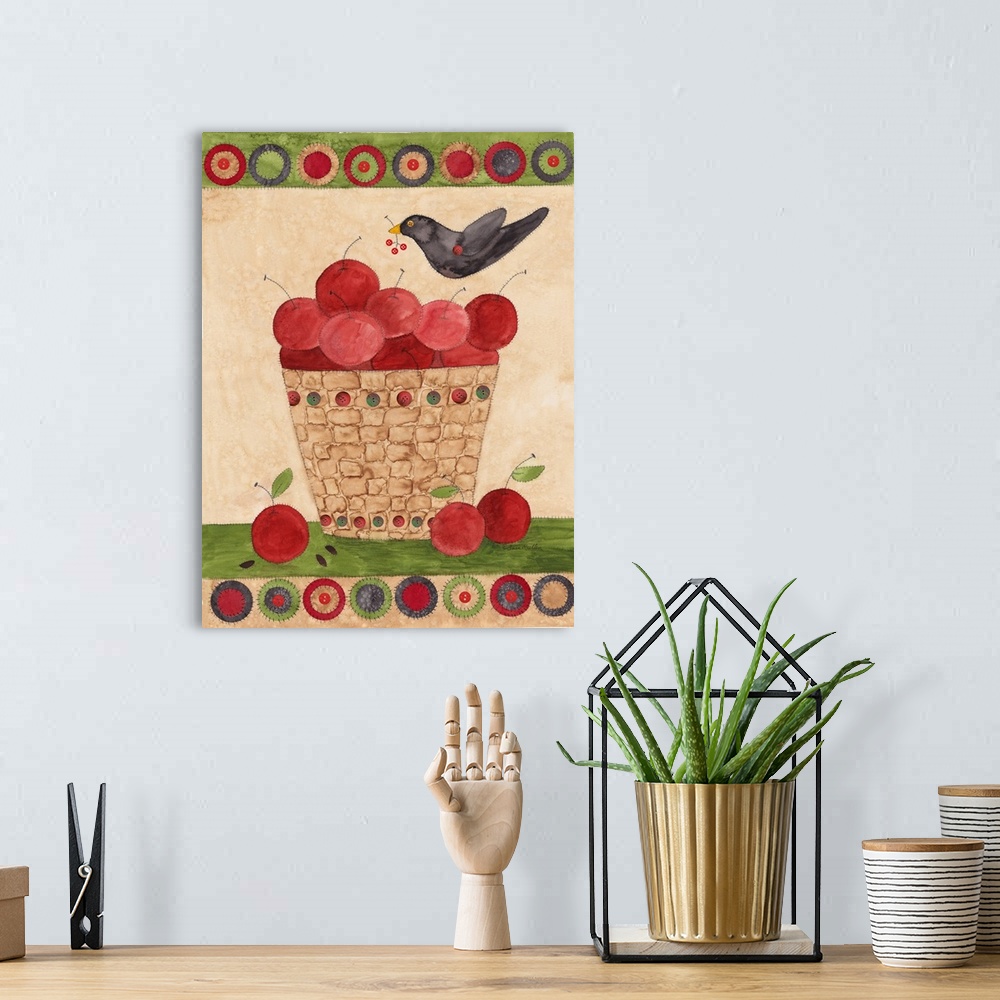 A bohemian room featuring Apple Basket