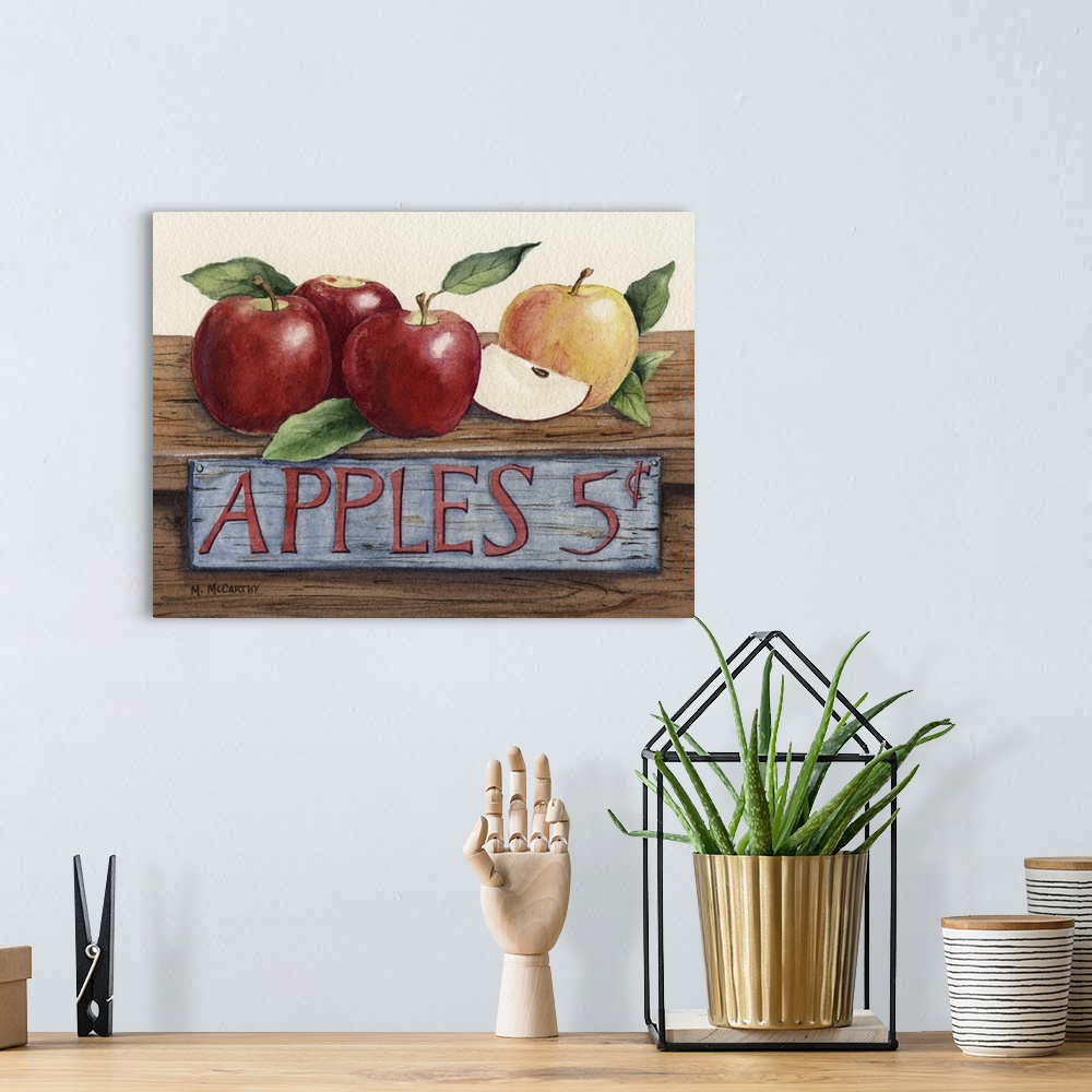A bohemian room featuring Apples 5 Cents