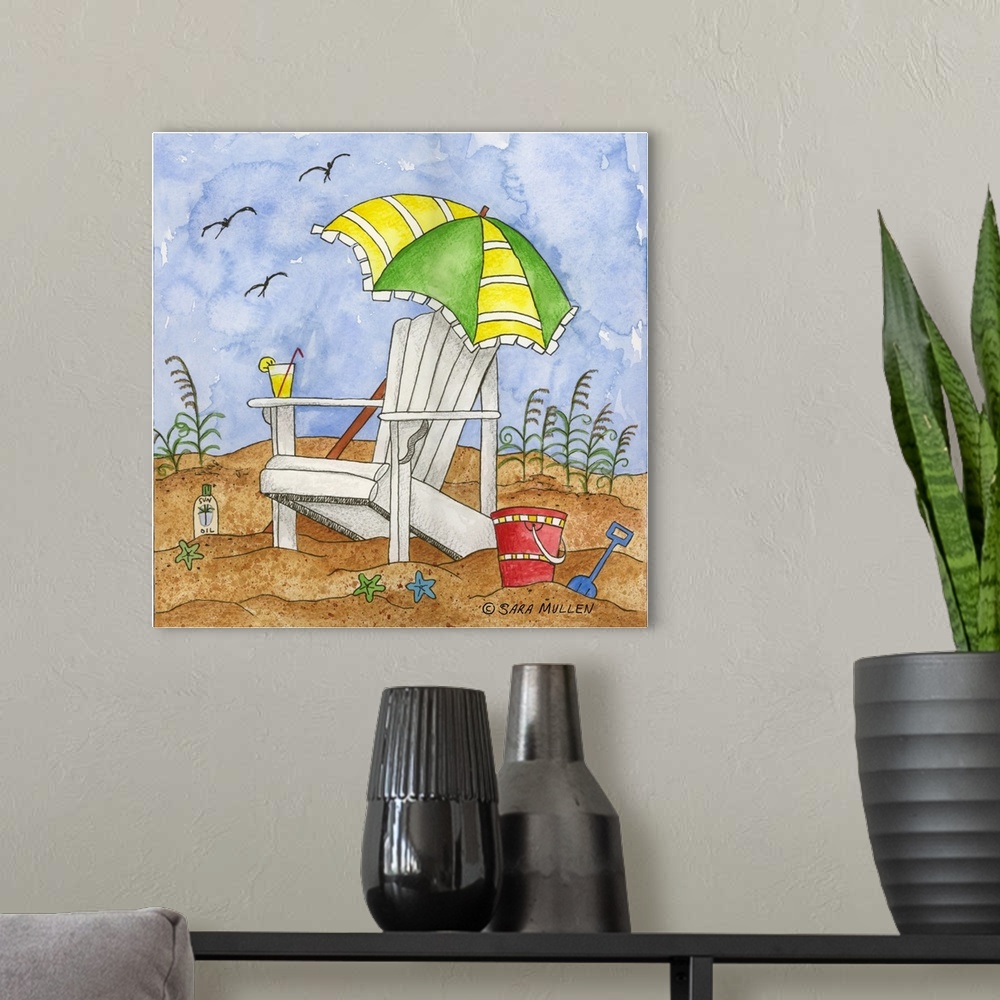 A modern room featuring Beach Time tile I