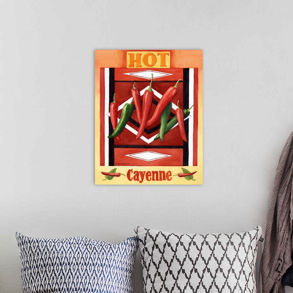 A bohemian room featuring Cayenne