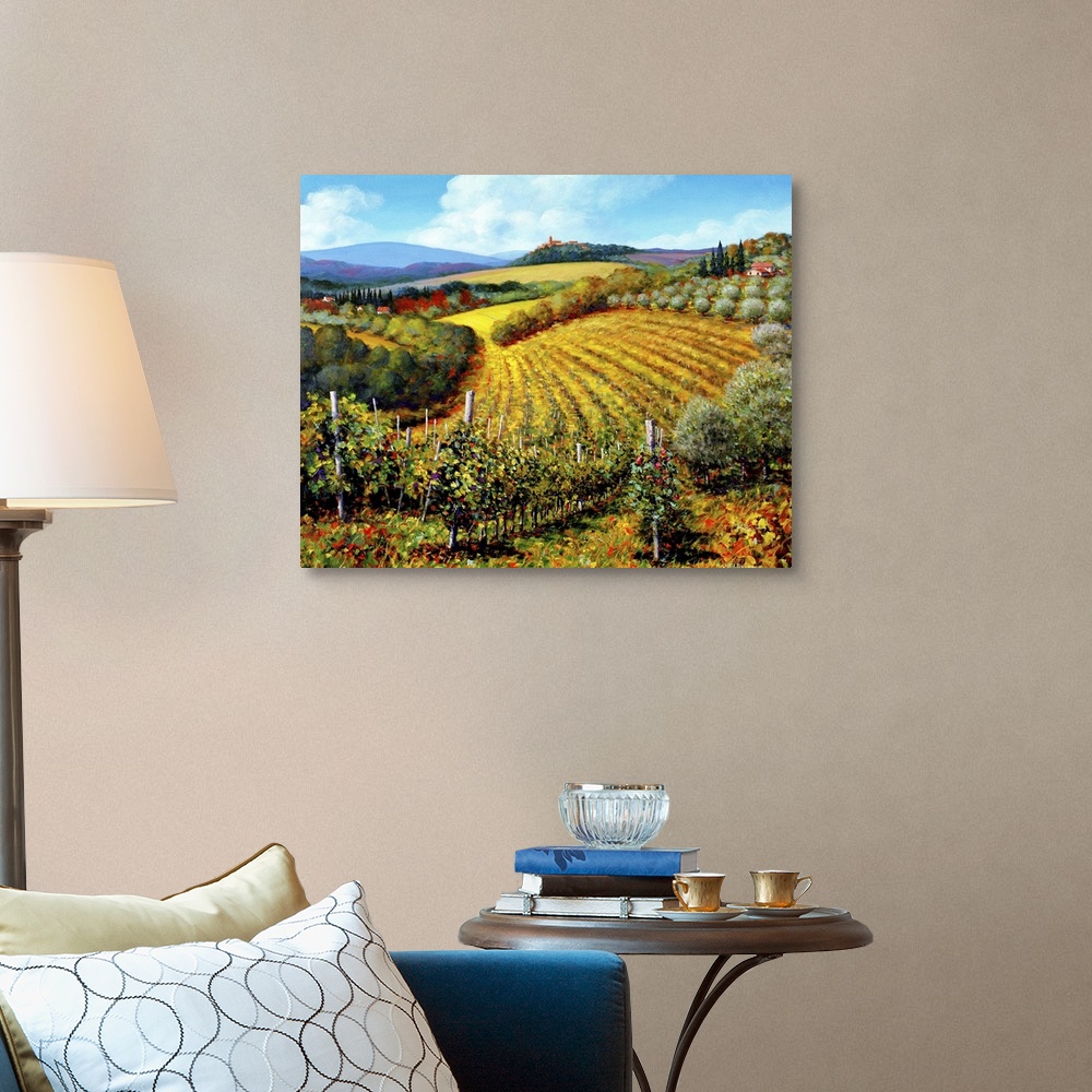 A traditional room featuring Chianti Vineyards