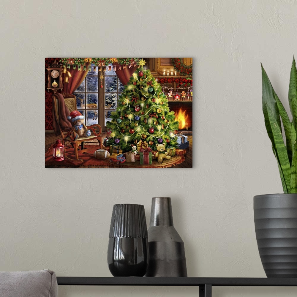 A modern room featuring Christmas Memories
