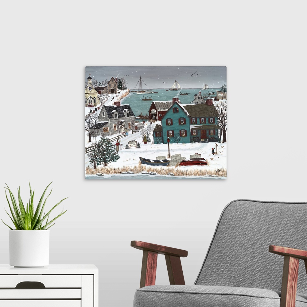 A modern room featuring Christmas On Chesapeake Bay