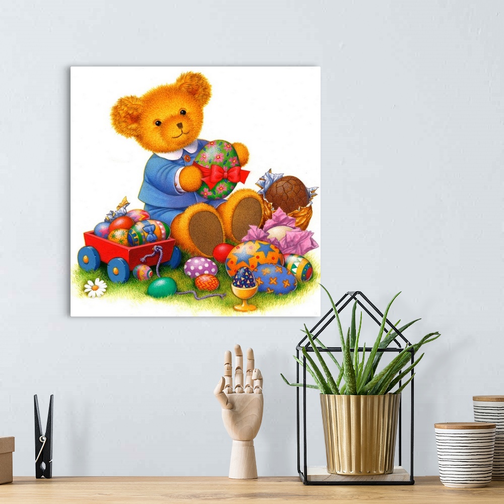 A bohemian room featuring Easter Teddy II