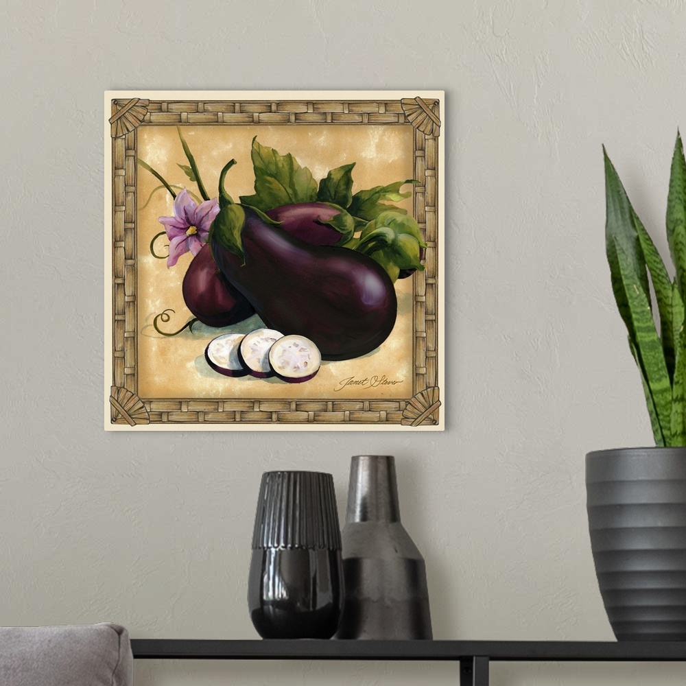 A modern room featuring Eggplant