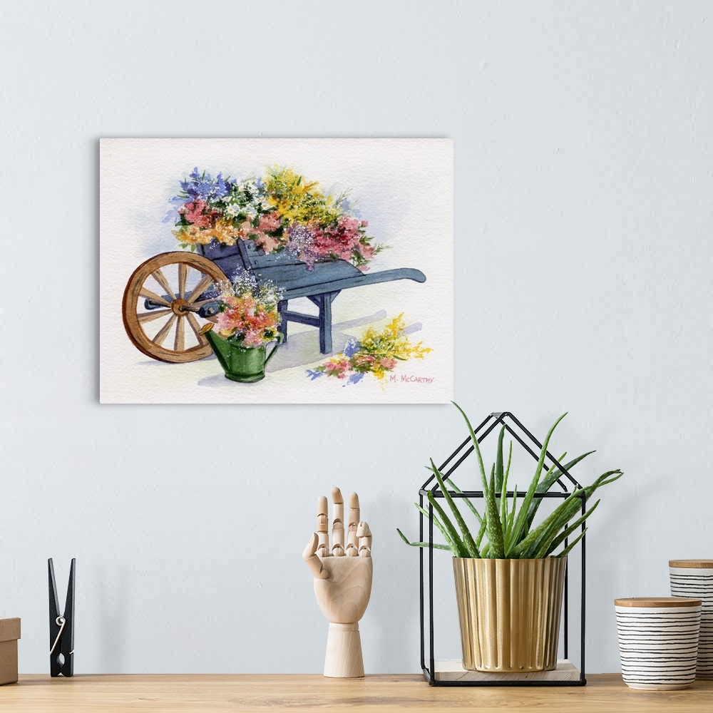A bohemian room featuring Flower Cart