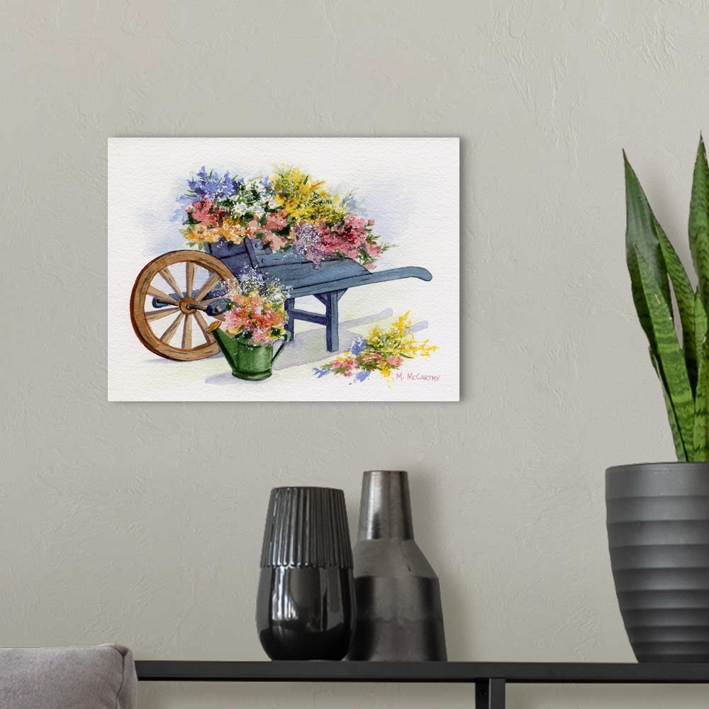 A modern room featuring Flower Cart