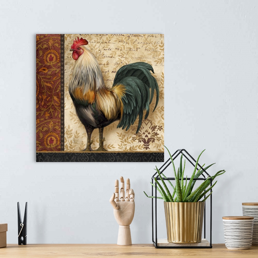 A bohemian room featuring French Rooster I