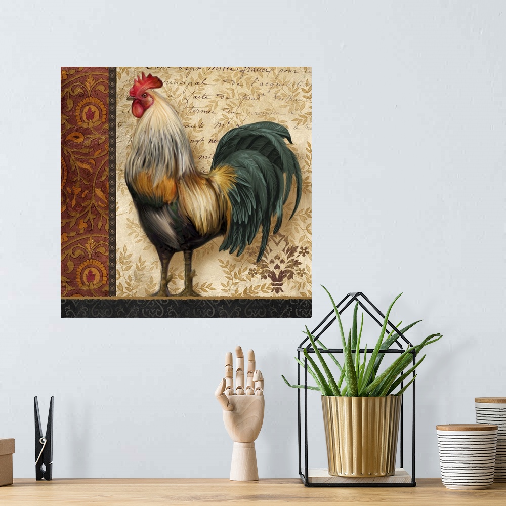 A bohemian room featuring French Rooster I