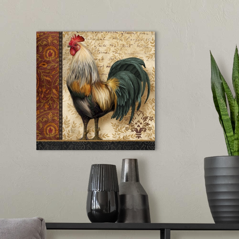 A modern room featuring French Rooster I