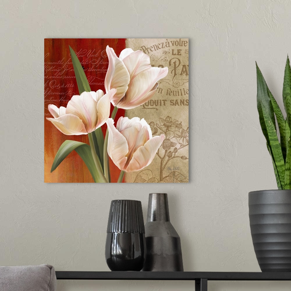 A modern room featuring French Tulips II