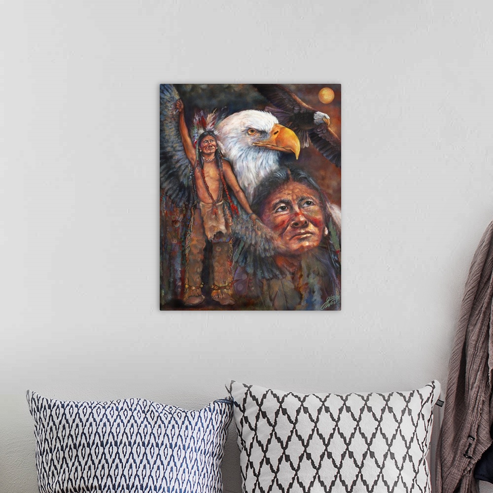 A bohemian room featuring Invoking The Eagle Spirit
