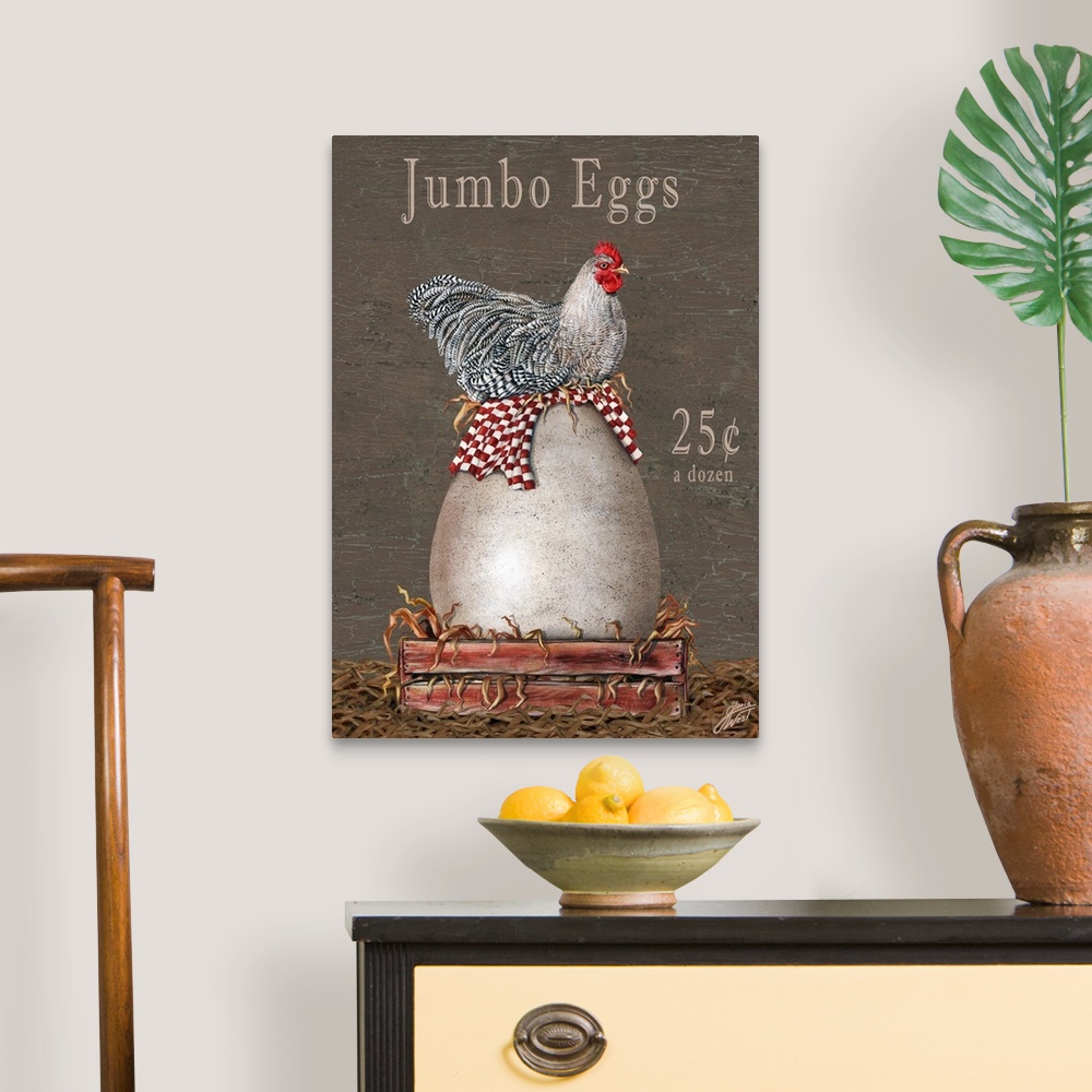 A traditional room featuring Jumbo Eggs