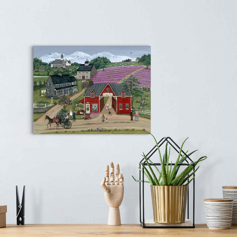 A bohemian room featuring Lavender Hill Farm