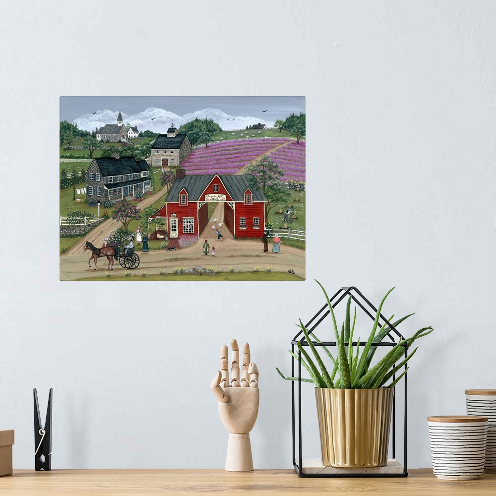 A bohemian room featuring Lavender Hill Farm